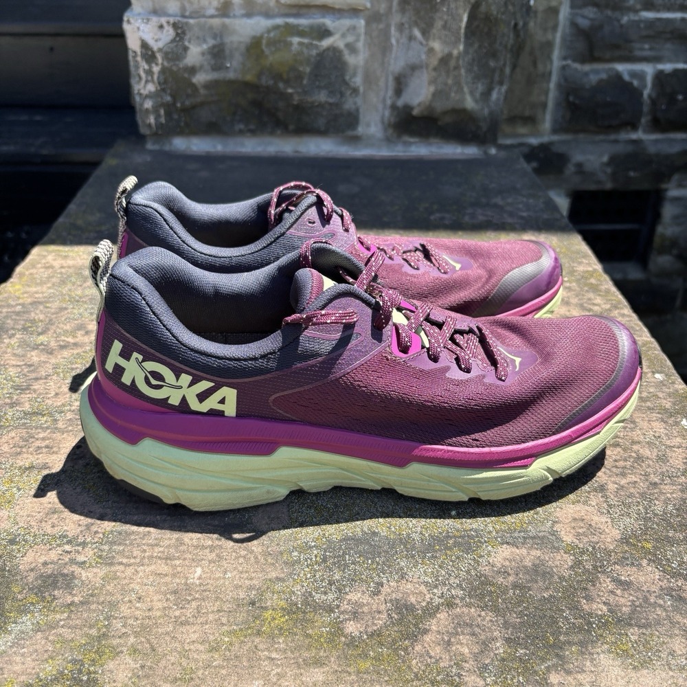 Hoka One One Challenger ATR 6 Womens 11B Shoes Sneakers Wine Purple 1106512 GWBT - Picture 4 of 9
